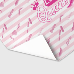 Бумага для упаковки 3D Lash queen - pink Barbie pattern  - фото 2
