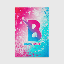 Обложка для паспорта матовая кожа Beastars neon gradient style