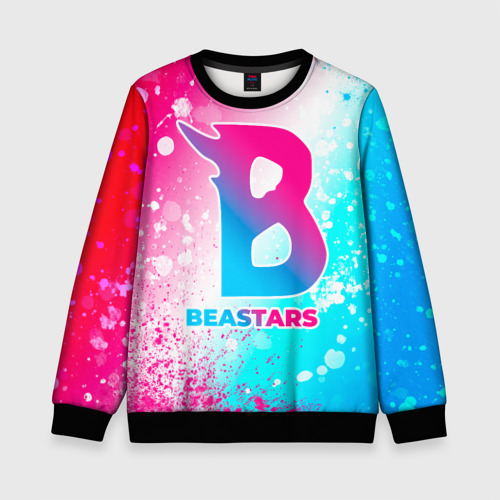 Детский свитшот 3D Beastars neon gradient style, цвет 3D печать