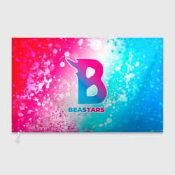 Флаг 3D Beastars neon gradient style