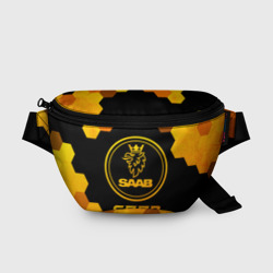 Поясная сумка 3D Saab - gold gradient