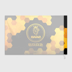 Флаг 3D Saab - gold gradient - фото 2