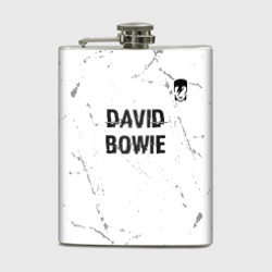 Фляга David Bowie glitch на светлом фоне: символ сверху