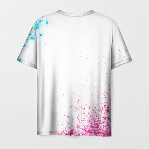 Мужская футболка 3D Foo Fighters neon gradient style, цвет 3D печать - фото 2