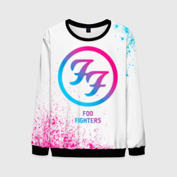 Мужской свитшот 3D Foo Fighters neon gradient style