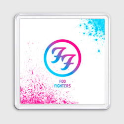 Магнит 55*55 Foo Fighters neon gradient style