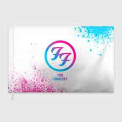 Флаг 3D Foo Fighters neon gradient style