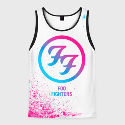 Мужская майка 3D Foo Fighters neon gradient style