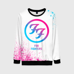 Женский свитшот 3D Foo Fighters neon gradient style