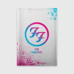 Обложка для автодокументов Foo Fighters neon gradient style