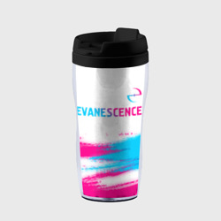 Термокружка-непроливайка Evanescence neon gradient style: символ сверху