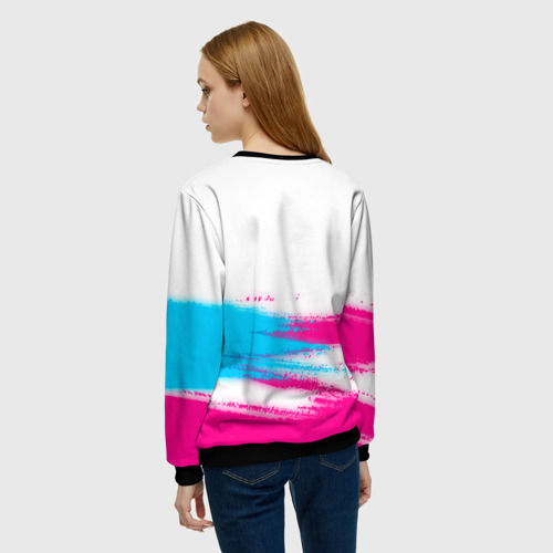 Женский свитшот 3D Evanescence neon gradient style: символ сверху, цвет 3D печать - фото 4