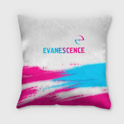 Подушка 3D Evanescence neon gradient style: символ сверху