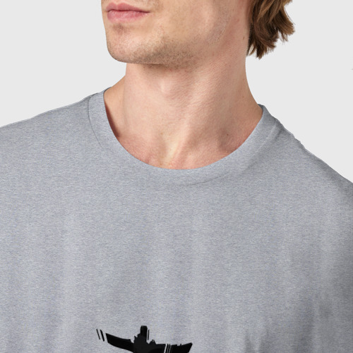 Мужская футболка хлопок с принтом Символ Elden Ring, фото #4