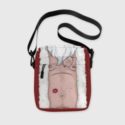 Сумка через плечо 3D Прикольный костюм санта клауса - голое тело