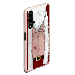 Чехол для Honor 20 Прикольный костюм санта клауса - голое тело - фото 2