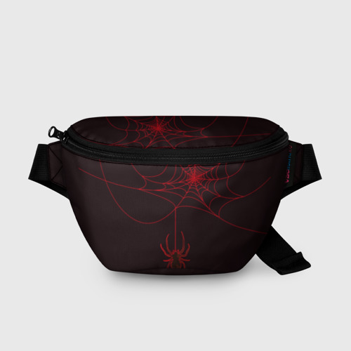 Поясная сумка 3D Красная паутина