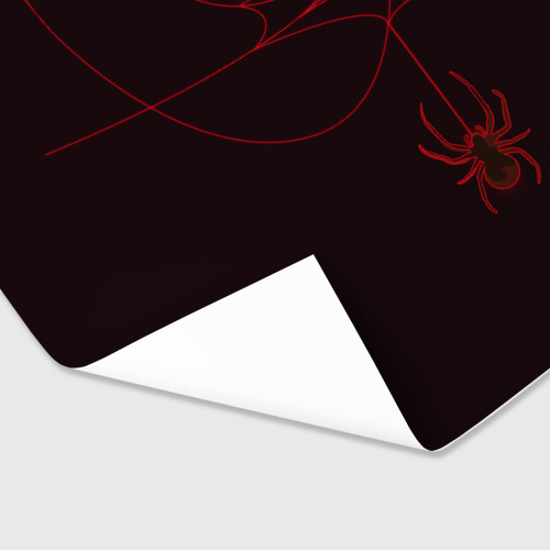 Бумага для упаковки 3D Красная паутина - фото 3