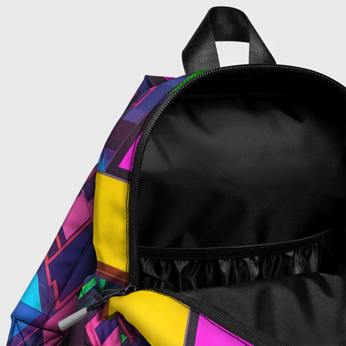 Детский рюкзак 3D с принтом Пространство с кубами, фото #4