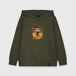 Детская толстовка хлопок Осенний трамвайчик