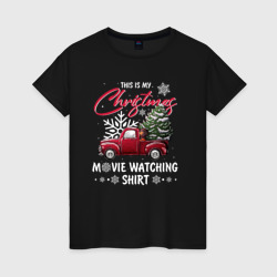 Женская футболка хлопок Movie watching shirt