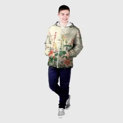 Мужская куртка 3D Тигровые лилии - японский стиль - фото 2