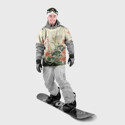 Накидка на куртку 3D Тигровые лилии - японский стиль