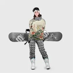 Накидка на куртку 3D Тигровые лилии - японский стиль - фото 2