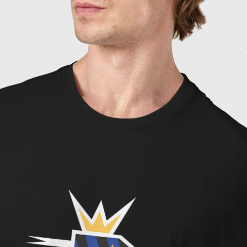 Мужская футболка хлопок Biscione Inter, цвет черный - фото 6