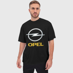 Мужская футболка oversize 3D Opel sport car - фото 2