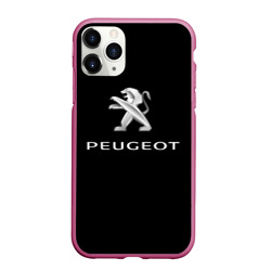 Чехол для iPhone 11 Pro Max матовый Peugeot sport car