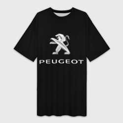 Платье-футболка 3D Peugeot sport car