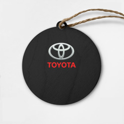 Деревянная игрушка круг Toyota sport car