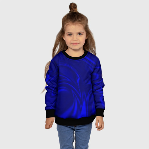 Детский свитшот 3D Имитация синий шёлк, цвет 3D печать - фото 7