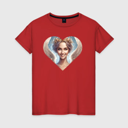Ангел света – Женская футболка хлопок с принтом купить со скидкой в -20%