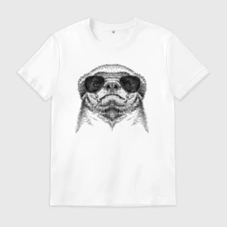 Мужская футболка хлопок Медоед в очках