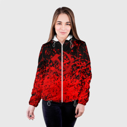 Женская куртка 3D Ссср в красках серп и молот - фото 2