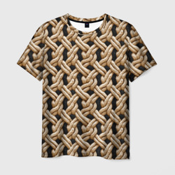 Вязанные узлы  – Мужская футболка 3D с принтом купить со скидкой в -26%