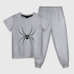 Детская пижама хлопок Черный паук 