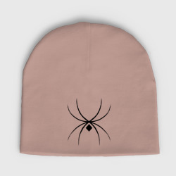 Детская шапка демисезонная Черный паук 