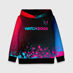 Детская толстовка 3D Watch Dogs - neon gradient: символ сверху