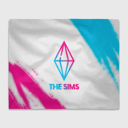 Плед 3D The Sims neon gradient style