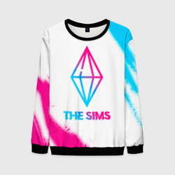 Мужской свитшот 3D The Sims neon gradient style