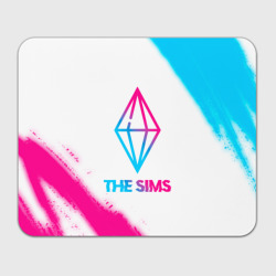 Прямоугольный коврик для мышки The Sims neon gradient style