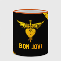 Кружка с полной запечаткой Bon Jovi - gold gradient - фото 2