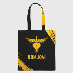 Шоппер 3D Bon Jovi - gold gradient