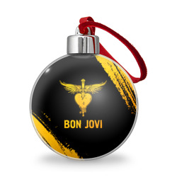 Ёлочный шар Bon Jovi - gold gradient