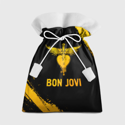 Подарочный 3D мешок Bon Jovi - gold gradient