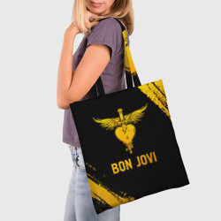 Шоппер 3D Bon Jovi - gold gradient - фото 2