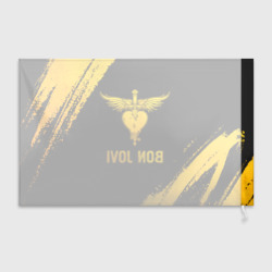Флаг 3D Bon Jovi - gold gradient - фото 2